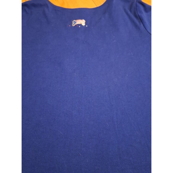 QUACKER FACTORY Embroidered Dog Lover Jersey Tunic Royal Blue Jeweled Sz 3X - Picture 4 of 16